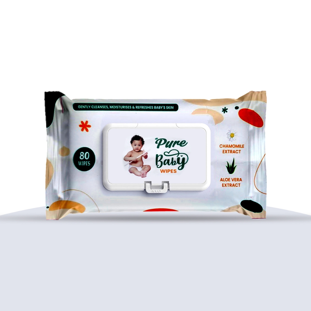 Pure Baby Wipes gentle alcohol-free wipes
